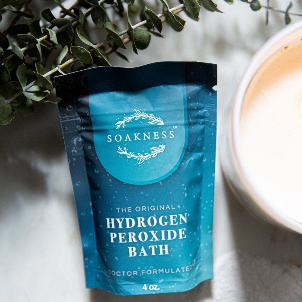 The original doctor formulated hydrogen peroxide bath soak, stress relief